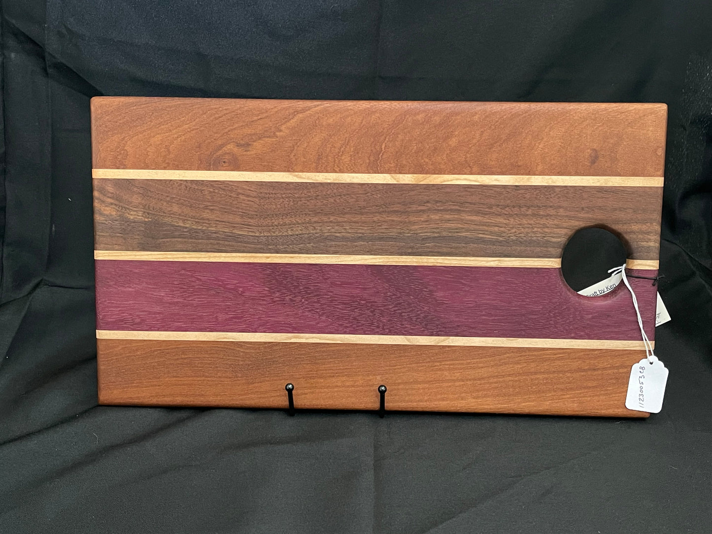 Sapele, Black walnut, Purple heart, Maple Charcuterie Board #1123053