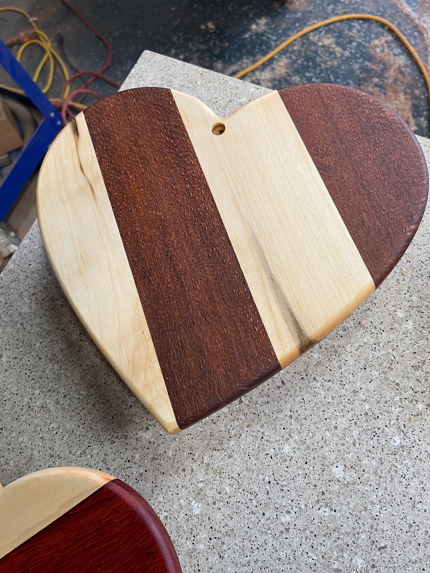 Maple, Lace wood, Heart Shaped Charcuterie Board #0124004CCB